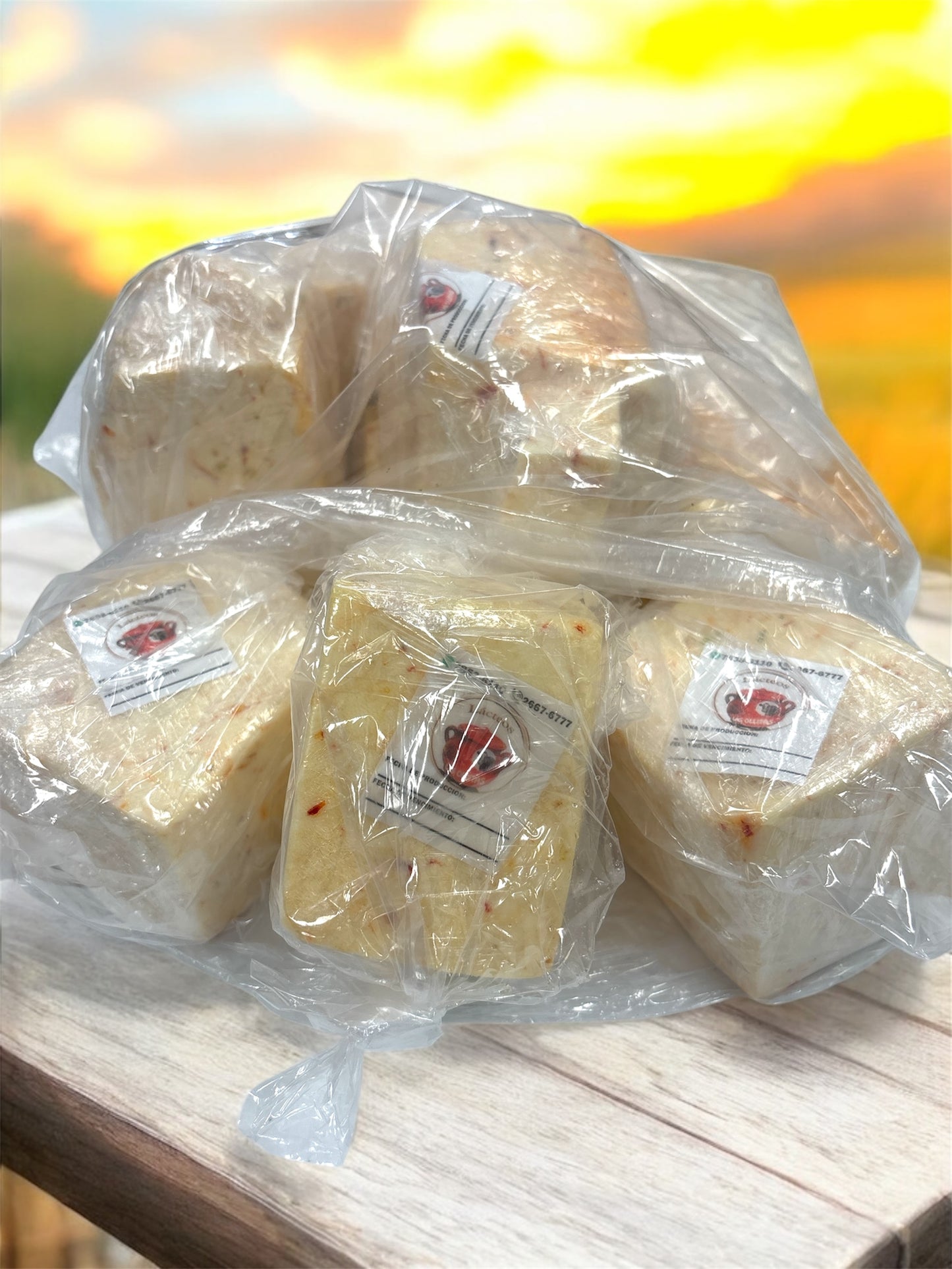 Queso duro blando con chile