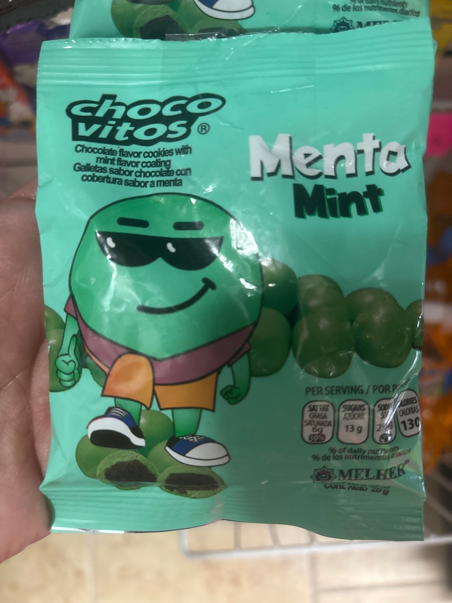 Chocovitos menta unidad
