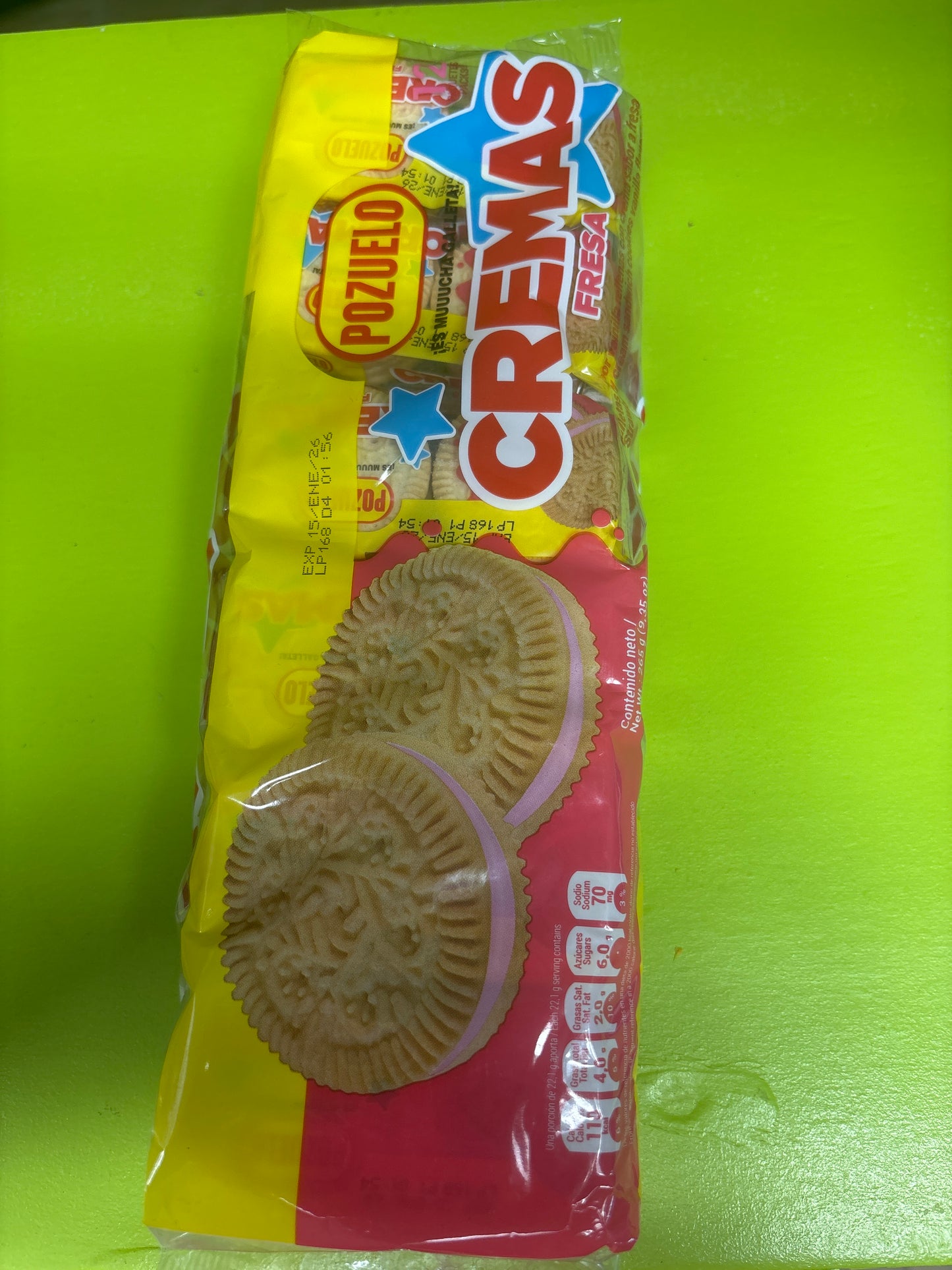 Cremas pozuelo de fresa