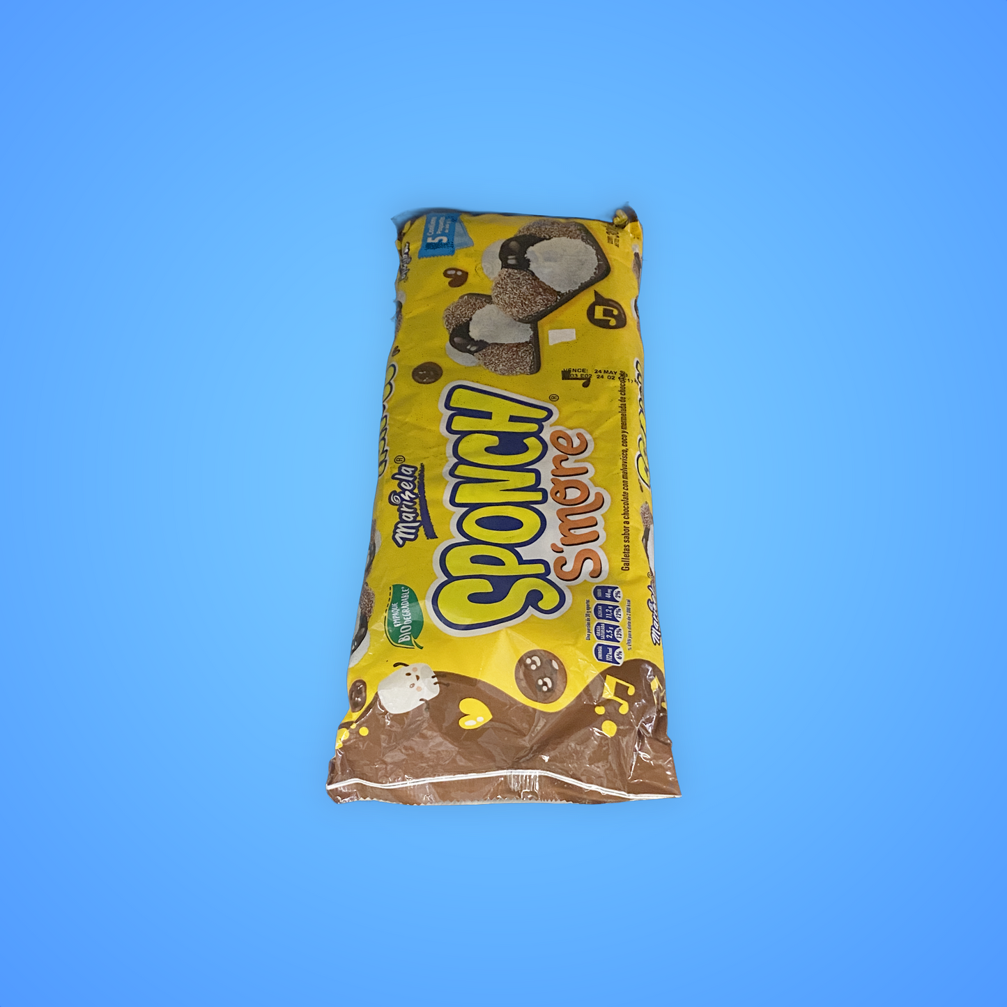 Galleta sponch de chocolate