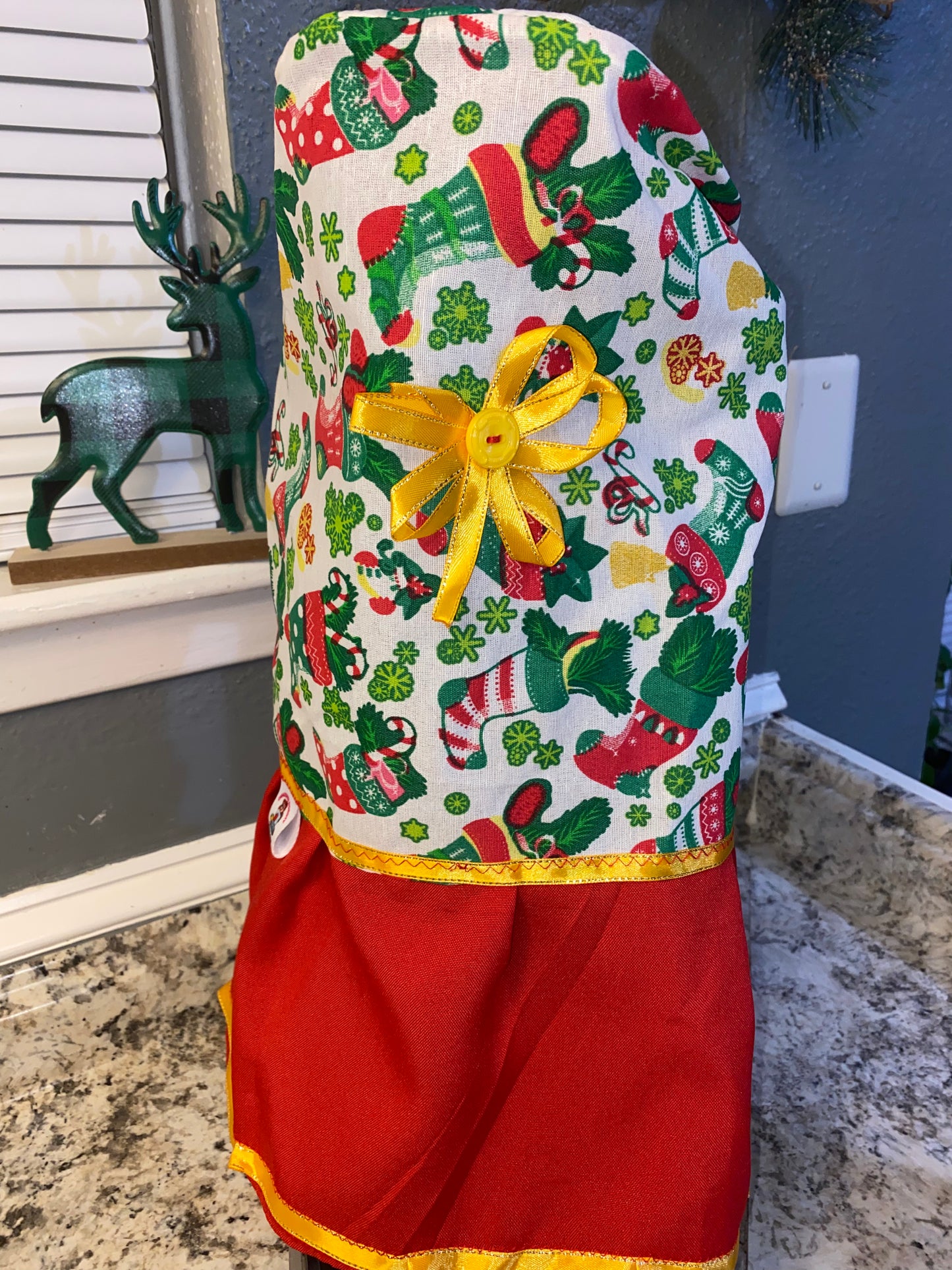 Vestido navideño para licuadora